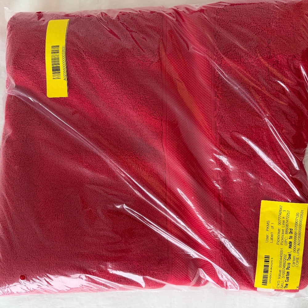The Polo Towel, RL 2000 Red (2 towels) - Picture 3 of 3